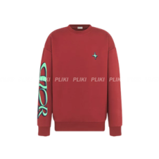 디올 DIOR AND LEWIS HAMILTON 스웨트셔츠 레드