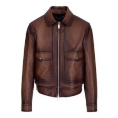 벨루티 레더 블루종 자켓