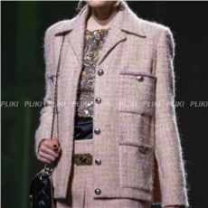 샤넬 울 & 알파카 트위드 재킷