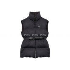 프라다 플란넬 다운 베스트