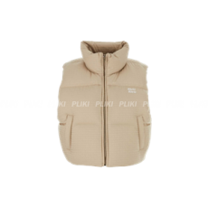 미우미우 로고 패치 하이넥 베스트 다운