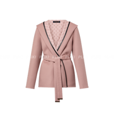 루이비통 리버서블 시그니쳐 쇼트 후디드 랩 코트 1AFCLU