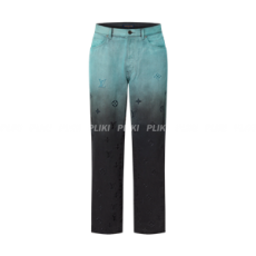 루이비통 엠브로이더드 데님 팬츠 라이트 블루