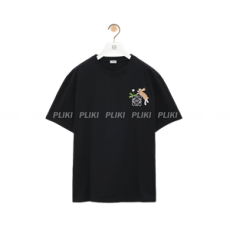 로에베 릴랙스 핏 티셔츠 - 코튼 블랙