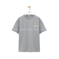 로에베 릴랙스 핏 티셔츠 - 코튼 그레이