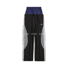 발렌시아가 남성 컷-업 트랙수트 팬츠 블랙