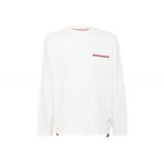 톰브라운 코튼 크루 넥 스웨트셔츠