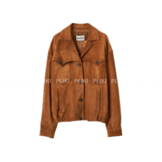 미우미우 스웨이드 재킷 시나몬