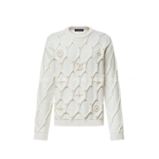 루이비통 엠벨리시드 케이블 니트 울 블렌드 풀오버