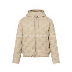 루이비통 모노그램 퀼티드 나일론 후디드 블루종