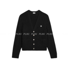 셀린느 트리옹프 가디건 - 케이블 니트 캐시미어