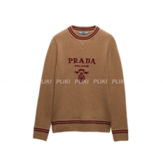 프라다 인타르시아 로고 캐시미어 니트