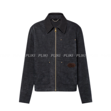 디올 다미에 워크웨어 코튼 블루종