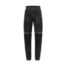 루이비통 모노그램 블랙 데님 팬츠