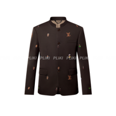 루이비통 엠브로이더드 테일러드 오피서 칼라 재킷