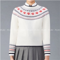 톰 브라운 울 모헤어 로즈 크루넥 풀오버