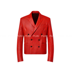 루이비통 LV x 박서보 에피 더블 브레스티드 레더 재킷