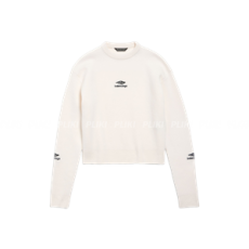 발렌시아가 여성 스키 크루넥 화이트