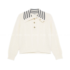 산드로 스트라이프 디테일 스웨터