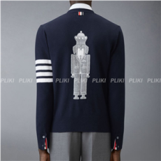 톰브라운 너트크래커 메리노울 4-바 카디건