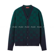 구찌 GG 그라데이션 울 자카드 가디건