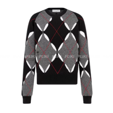 디올 Openwork 캐시미어 니트 다이아몬드드 모티브 스웨터