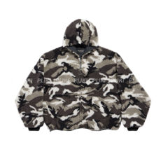 발렌시아가 남성 스키 집업 후디 그레이 & 실버