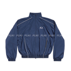 발렌시아가 남성 루프 스포츠 아이콘 라지 트랙수트 재킷 네이비 블루