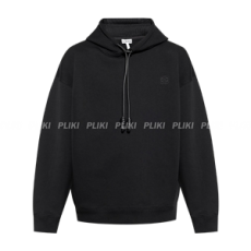 로에베 릴랙스 핏 후디 - 코튼 블랙