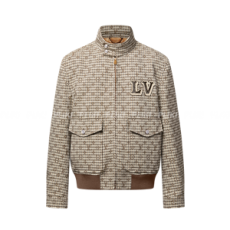 루이비통 모노그램 울 해링턴 블루종