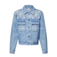 루이비통 데님 트러커 자켓 인디고 블루