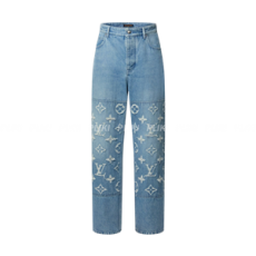 루이비통 데님 스케이트 진