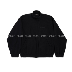 발렌시아가 남성 발렌시아가 백 집업 재킷 블랙/화이트