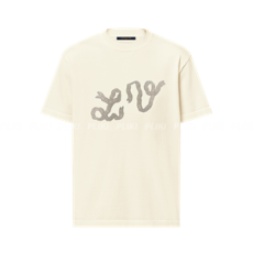 루이비통 엄벨리시드 쇼츠 슬리브드 코튼 크루넥