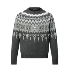 루이비통 장식 울 캐시미어 스웨터