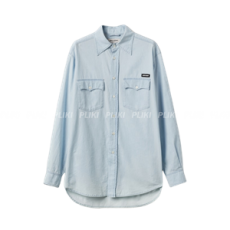 미우미우 샴브레이 셔츠