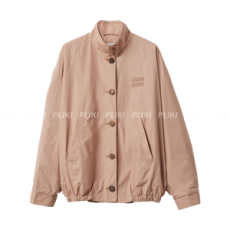 미우미우 포플린 블루종 재킷