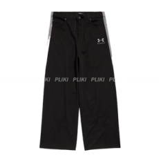 발렌시아가 남성 언더아머 트랙수트 데님 팬츠 블랙