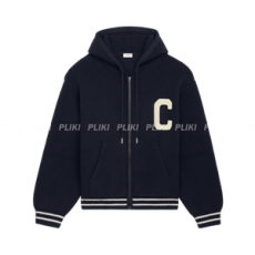 셀린느 후드 스웨터 남성 니트 집업 재킷