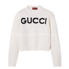 구찌 인타르시아 울 탑 화이트