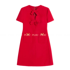 발렌티노 가라바니 크레이프 쿠튀르 미니 드레스