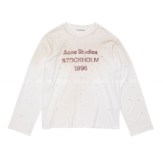 아크네 스튜디오 로고 티셔츠 - 릴랙스 핏