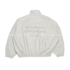아크네 스튜디오 로고 재킷 그레이