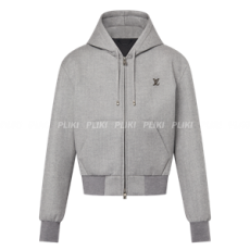 루이비통 테일러드 테크니컬 울 후디드 블루종