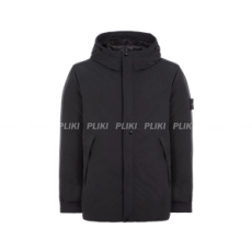 스톤 아일랜드 41826 마이크로 트윌  후드 자켓 블랙 - 23FW