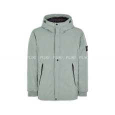 스톤 아일랜드 41826 마이크로 트윌 후드 자켓 세이지 그린 - 23FW