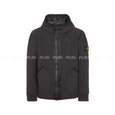 스톤 아일랜드 41027 소프트 쉘-R E.DYE 후드 블루종 블랙 - 23FW