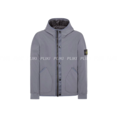 스톤 아일랜드 41027 소프트 쉘-R E.DYE 후드 블루종 리드 - 23FW