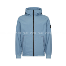 스톤 아일랜드 Q0122 소프트 쉘-R E.DYE 테크놀로지 자켓 파스텔 블루 - 22FW