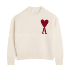 아미 화이트 울 아미 드 꾀흐 스웨터